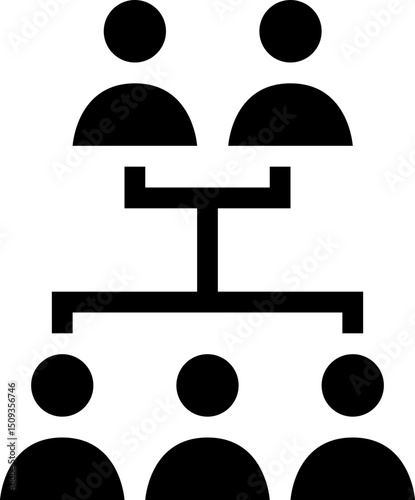 Organization Chart: A clear and concise organization chart displays the structure and hierarchy of a company, showcasing reporting relationships and team connections.