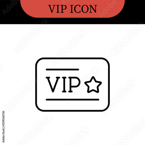 VIP Editable Icons set. Vector illustration in modern thin line style of l exclusivity related icons: service, membership, quality, and more. Pictograms and infographics
