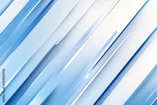 Abstract diagonal lines in light blue and white
