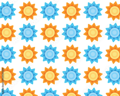 Abstract solar pattern. Vector illustration