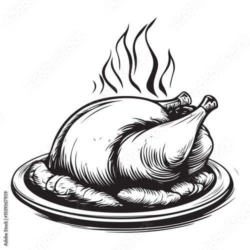 Deliciously prepared roasted chickens ideal for festive gatherings and family dinners