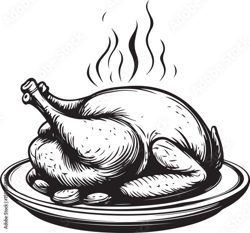 Deliciously prepared roasted chickens ideal for festive gatherings and family dinners