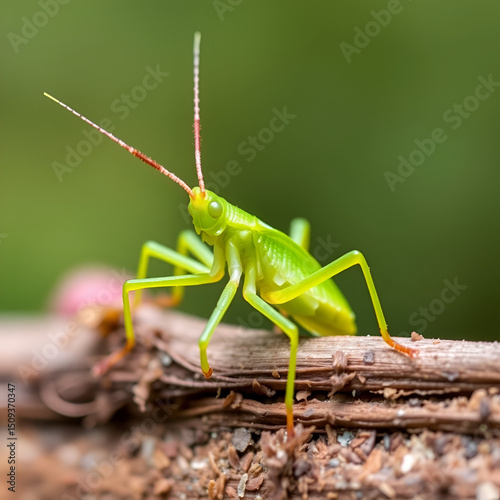 Conehead Katydid Nymph photo
