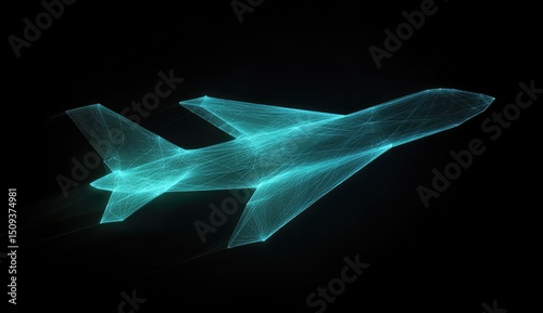Futuristic Airplane Silhouette (1)
