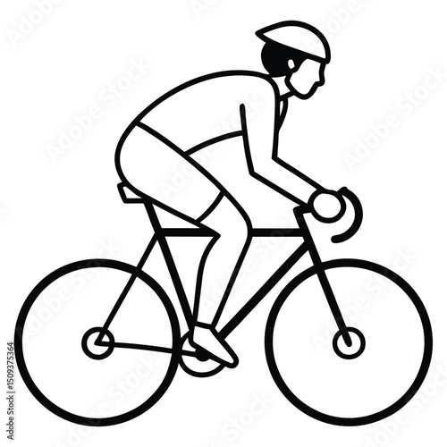 man on bicycle
