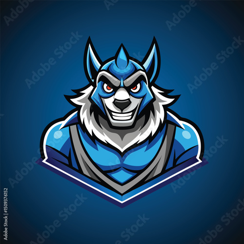 Angry evil monster bat head illustration with skull design for a scary Halloween tribal tattoo vector