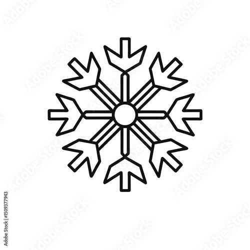 snowflake isolated on white background