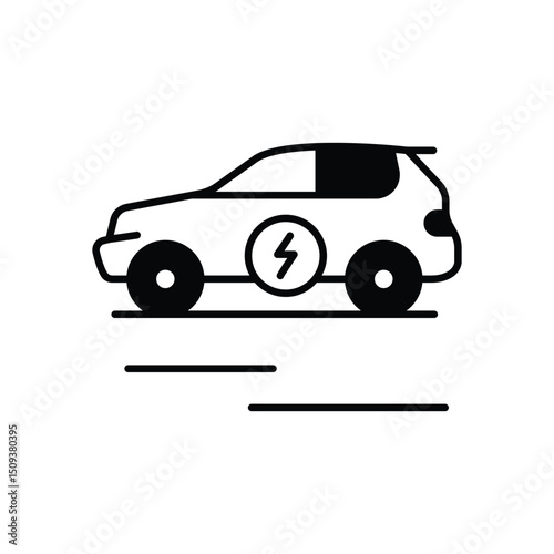 Electric Car Icon vector
