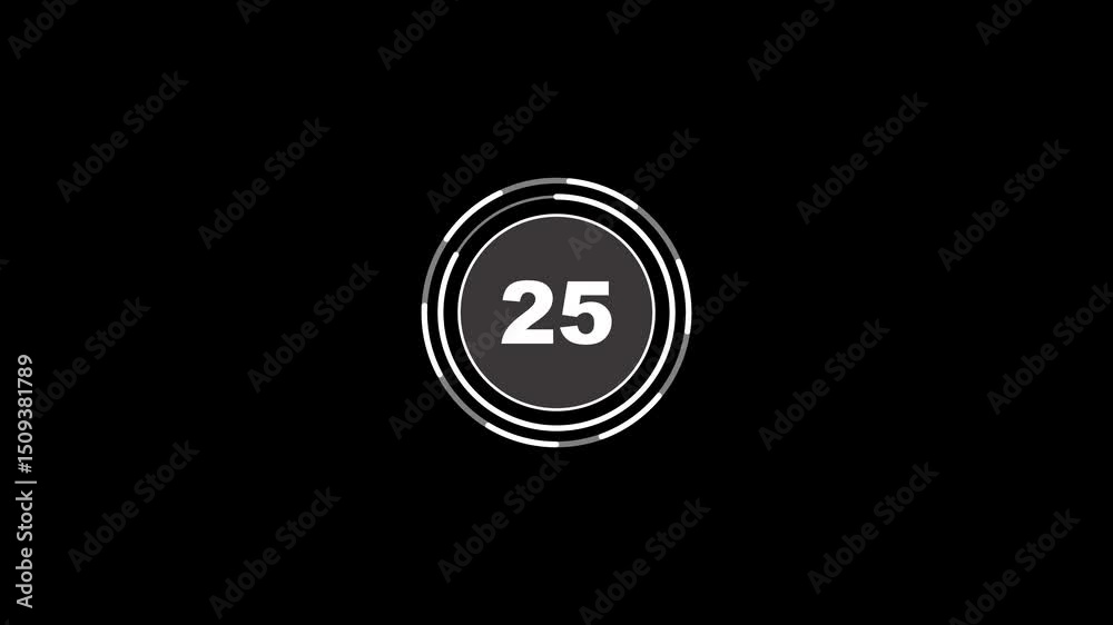 30 second simple countdown timer Animation.30 to 0 timer countdown. simple 30 second countdown animation, thirty seconds countdown timer animation, 30 seconds circle countdown timer animation.