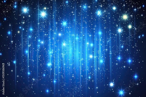 Cosmic Blue Light Show
