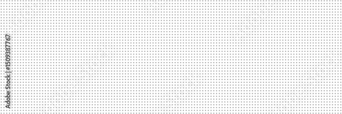 Minimalist repeating pattern: small dark gray dots on a crisp white background. Evenly spaced grid creates a consistent geometric design. Flat, two-dimensional perspective. No focal point, fills frame
