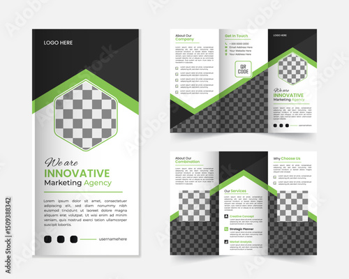 Corporate Trifold Business Brochure Design Template