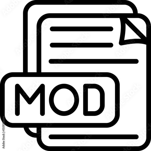 MOD File Format Icon