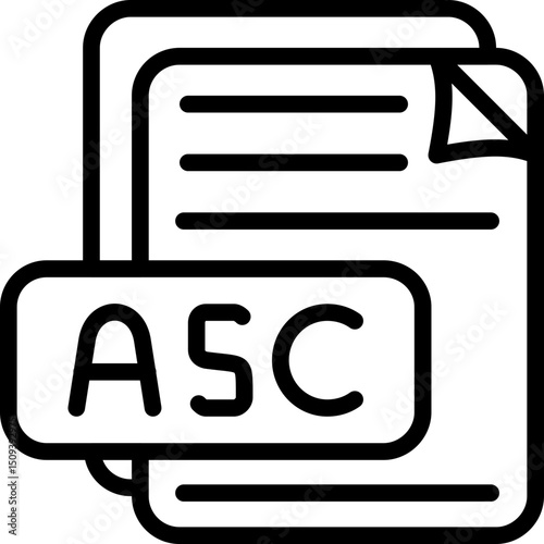 ASC File Format Icon