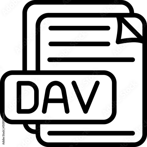 DAV File Format Icon