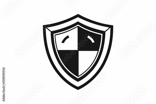 Generated AI Shield Icon  Modern & Versatile Shield Design for Digital Security