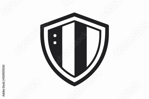 Generated AI Shield Icon  Modern Security Design, Vector Graphic