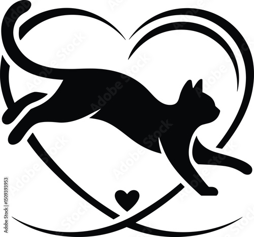 Cat heart svg,cat lover svg bundle