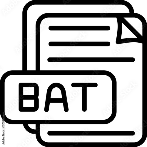 BAT File Format Icon