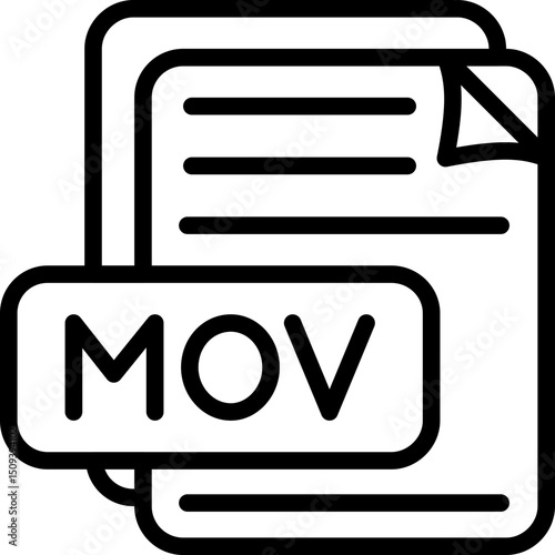 MOV File Format Icon