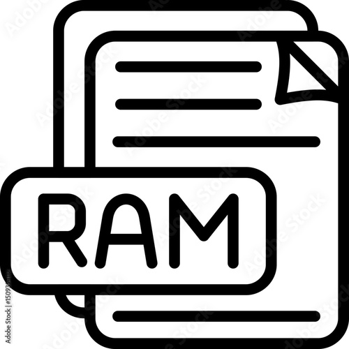 RAM File Format Icon
