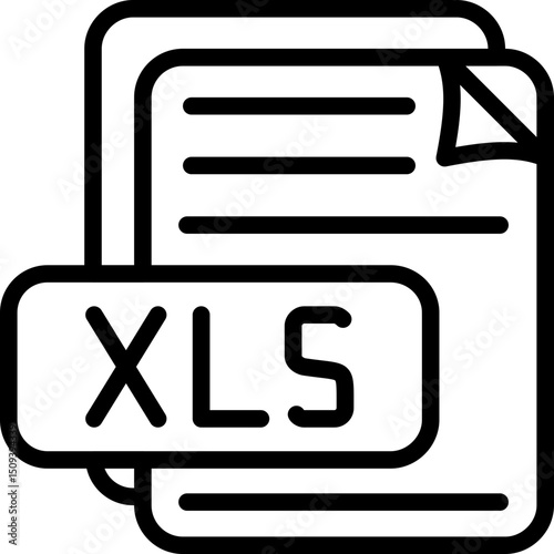 XLS File Format Icon