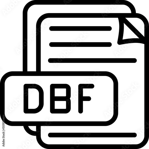 DBF File Format Icon