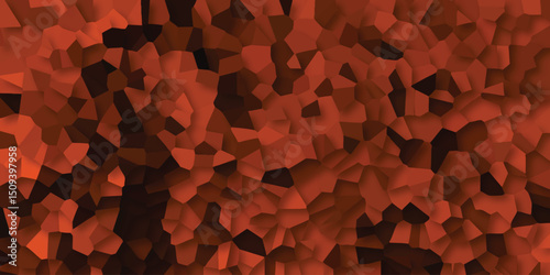 Abstract geometric background featuring polygonal tiles in shades of red and brown seamlessly blending creating unique textures