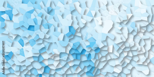 Abstract geometric background featuring various shades of blue and white for modern and clean designs