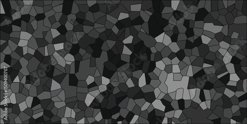 Abstract mosaic pattern in various shades of gray a modern geometric design with textured visual appeal and versatile graphic potential