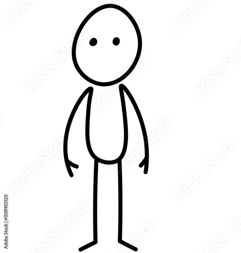 Simple Stick Figure Illustration