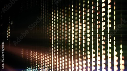 Futuristic screen device malfunction. Animation loop.