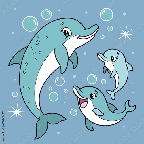  "Yin Yang Dolphins Vector – Stylized Ocean Animal Design"

