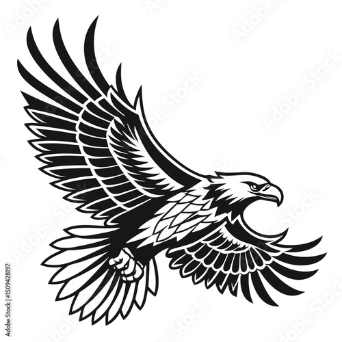Adobe "Tribal Style Flying Eagle – Powerful Bird Symbol Vector"

Illustrator Artwork
