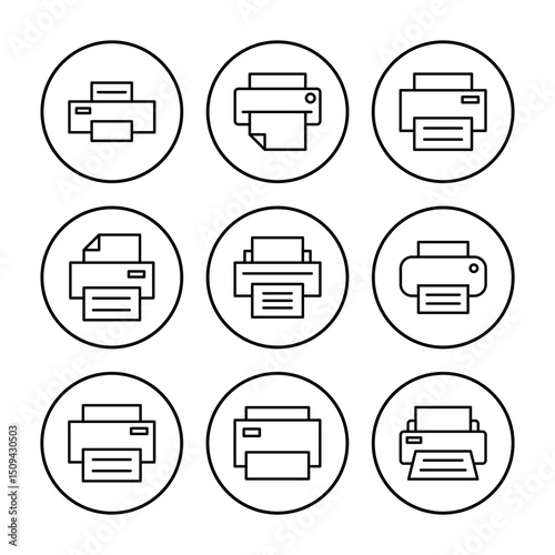 Print icon vector. printer icon vector.