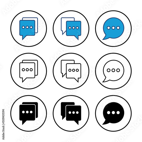 Chat icon vector. speech bubble icon. comment icon vector. message. contact us