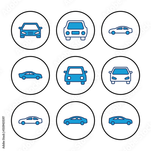 Car icon vector. car vector icon. small sedan
