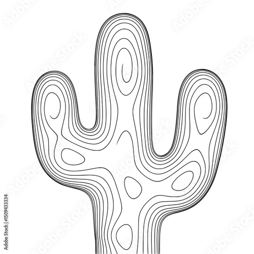 hand drawn vector illustration of an abstract hand drawn