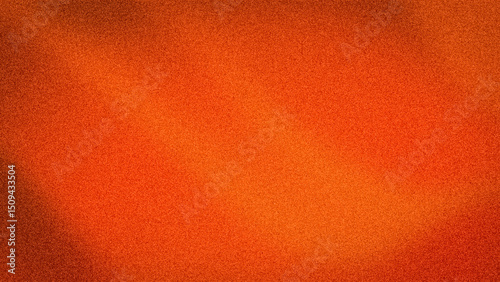 Obraz na plátně A vibrant 4K abstract background featuring intense orange and red-orange hues with a glowing, grainy texture