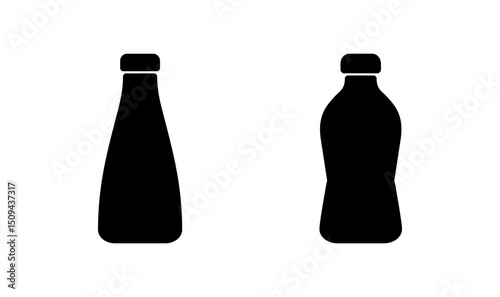 Bottle icon logo design. bottle sign and symbol