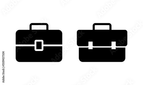 Briefcase icon logo design. suitcase sign and symbol. luggage symbol.