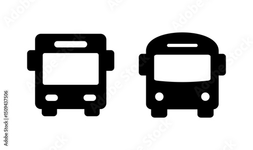 Bus icon logo design. bus sign and symbol