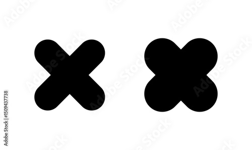 Close icon logo design. Delete sign and symbol. cross sign