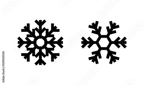Snow icon logo design. snowflake sign and symbol