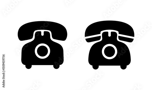 Telephone icon logo design. phone sign and symbol