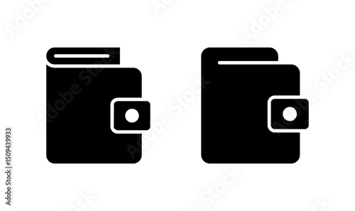 Wallet icon logo design. wallet sign and symbol