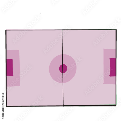 Pink field soccer