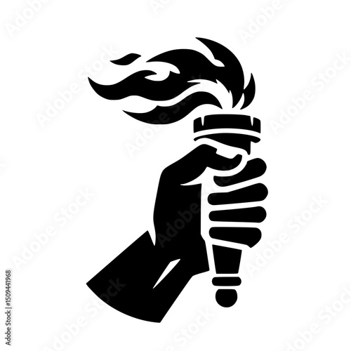 Revolution Torch Clipart SVG