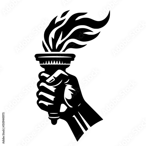 Revolution Torch Clipart SVG