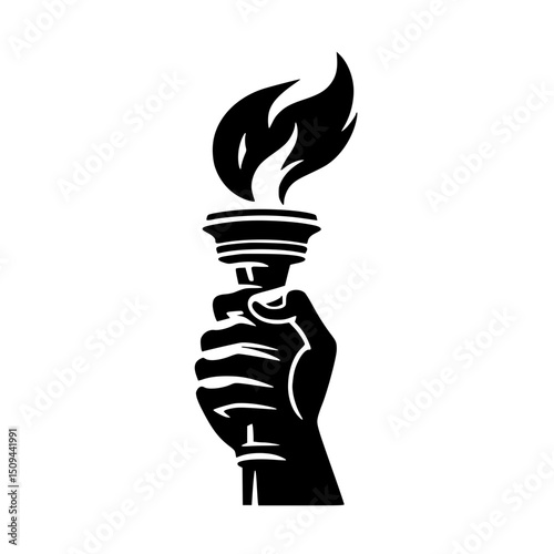 Revolution Torch Clipart SVG
